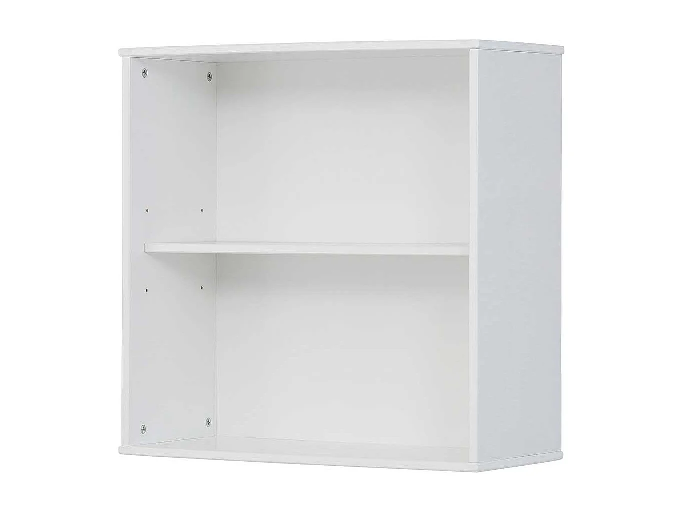 Wandhängeregal in Weiß Kiefer Massivholz