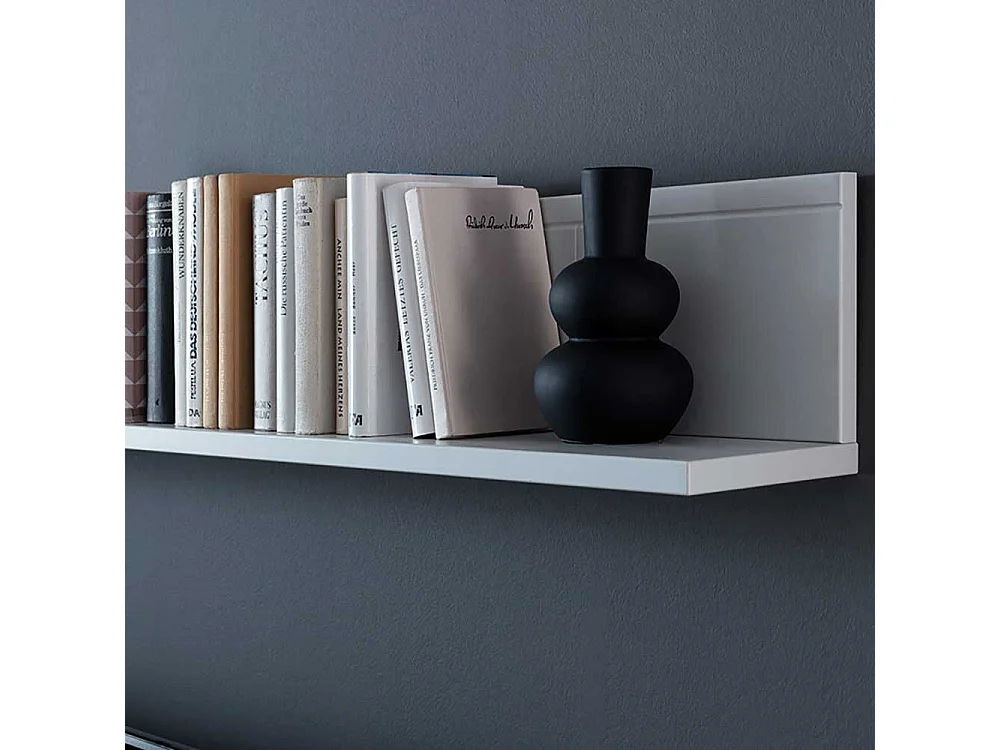 Wandboard lichtgrau in modernem Design 150 cm breit - 21 cm hoch