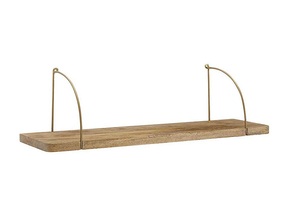 Wohnzimmer Regal in Messingfarben Mangobaum