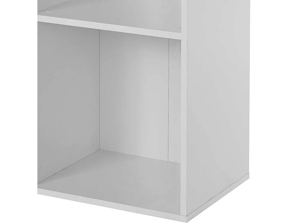 Modernes Regal in Weiß Rückwand