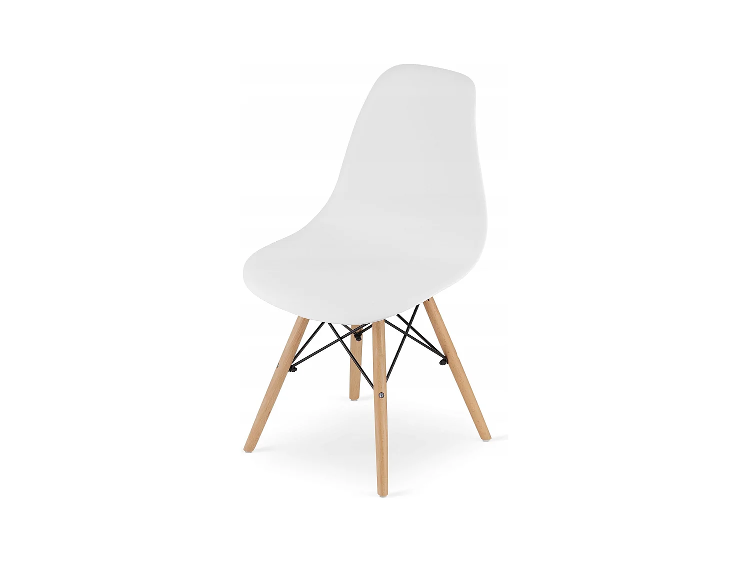 Table rectangulaire Valora YURO 120x80 blanche + 6 chaises OSAKA blanches