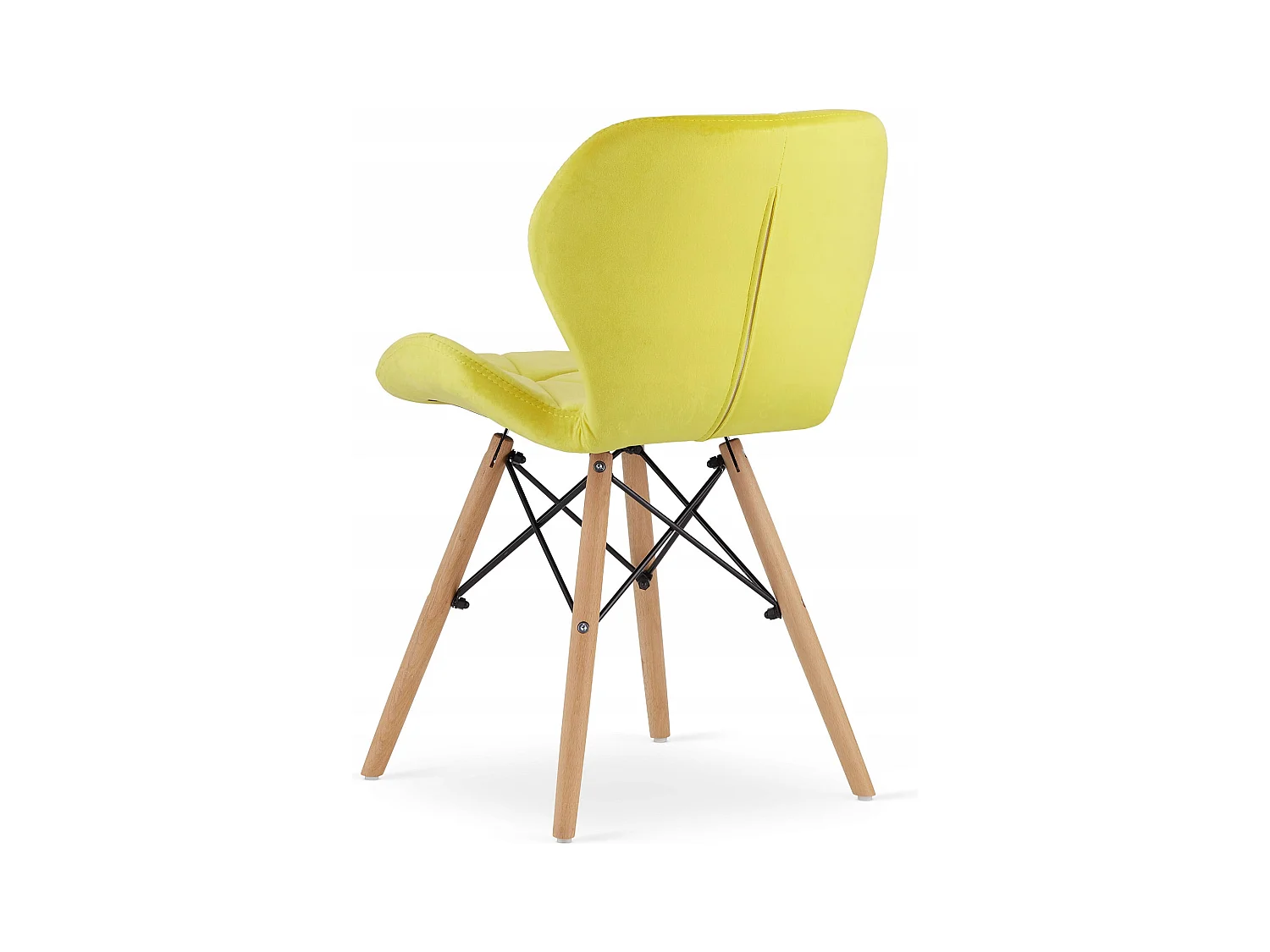 Valora Esszimmerset | KOVA 60 cm weißer runder Tisch + 2 WAKO gelbe Stühle