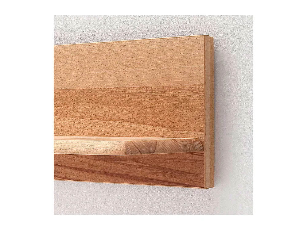 Wandboard in Kernbuchefarben LED Beleuchtung