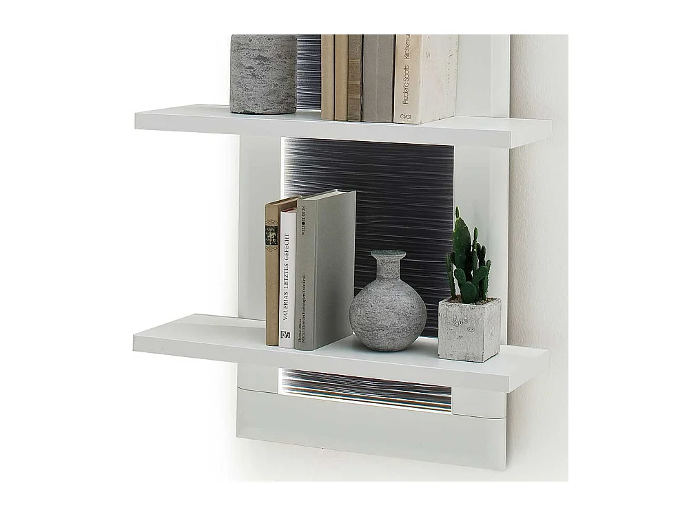 Hängeregal in Weiß und Anthrazit 60 cm breit