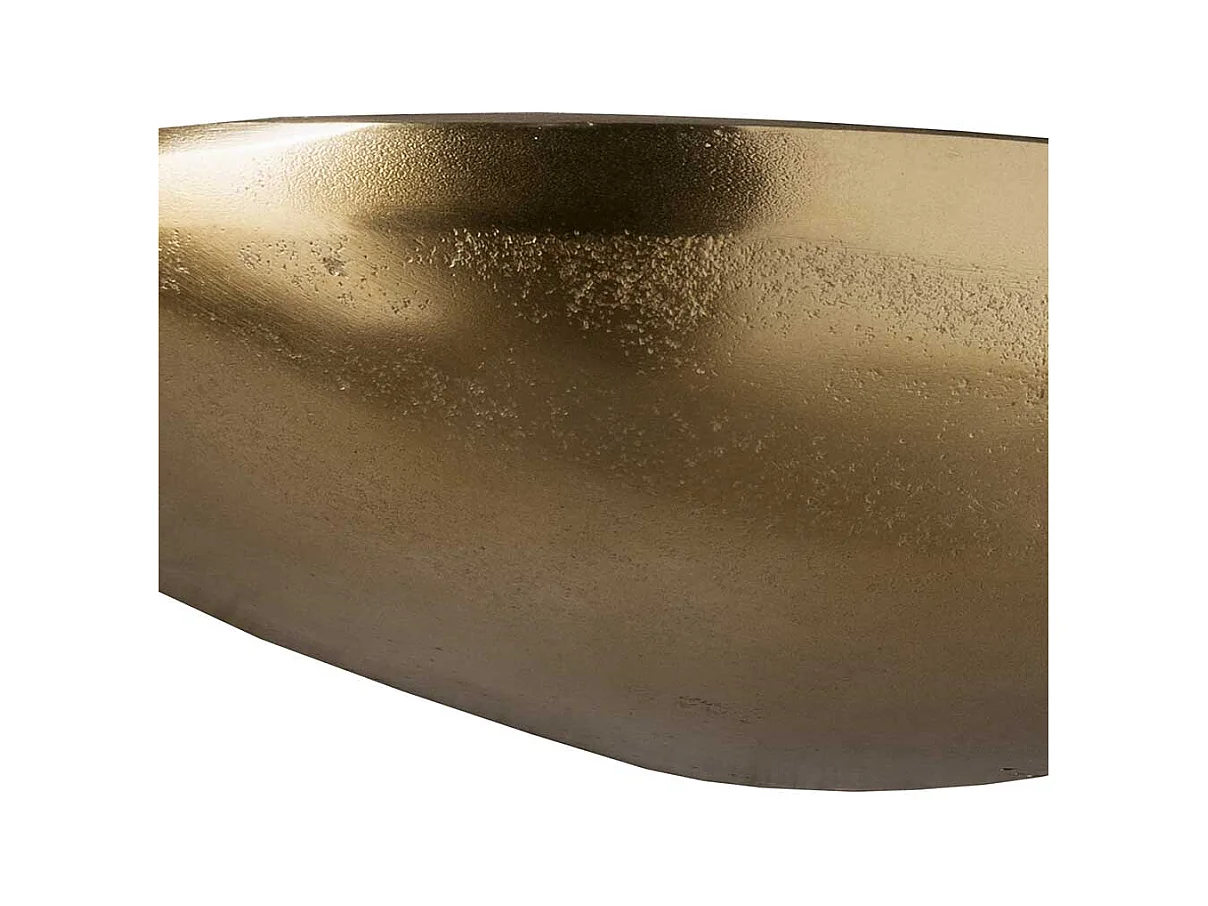 Wandboard Steinform in Goldbronze Aluminium