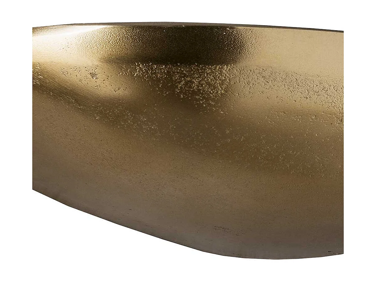 Wandboard Steinform in Goldbronze Aluminium