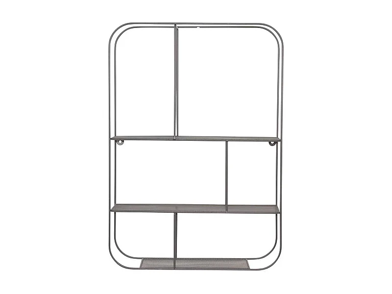 Wandregal Grau aus Metall modernem Design