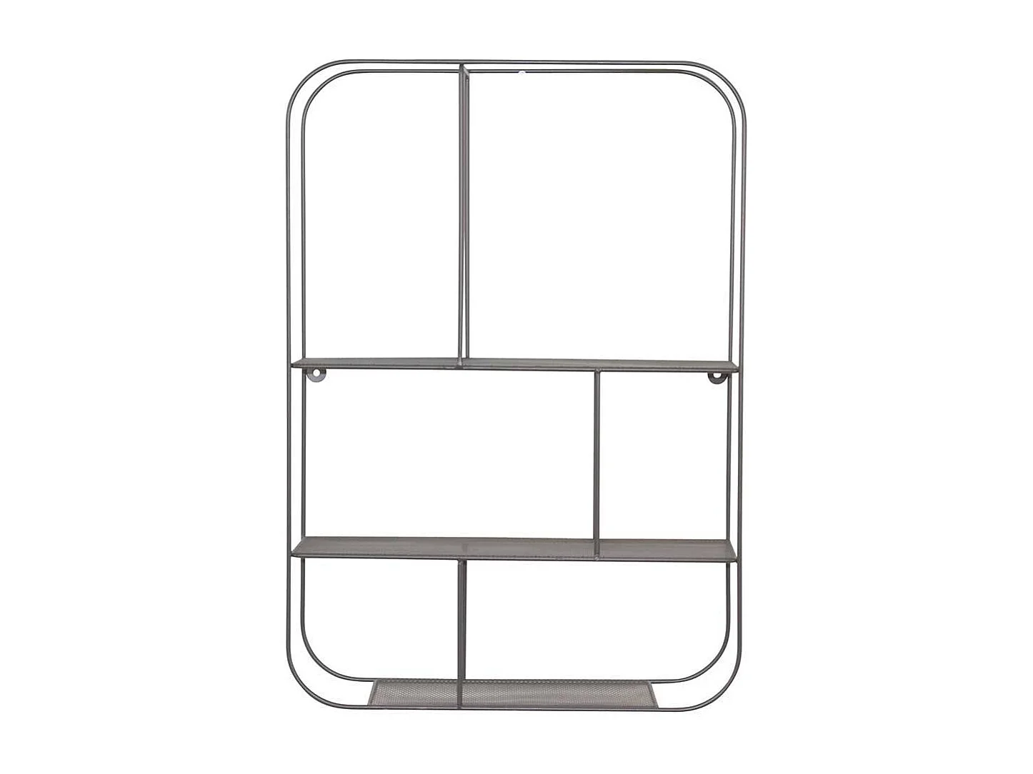 Wandregal Grau aus Metall modernem Design