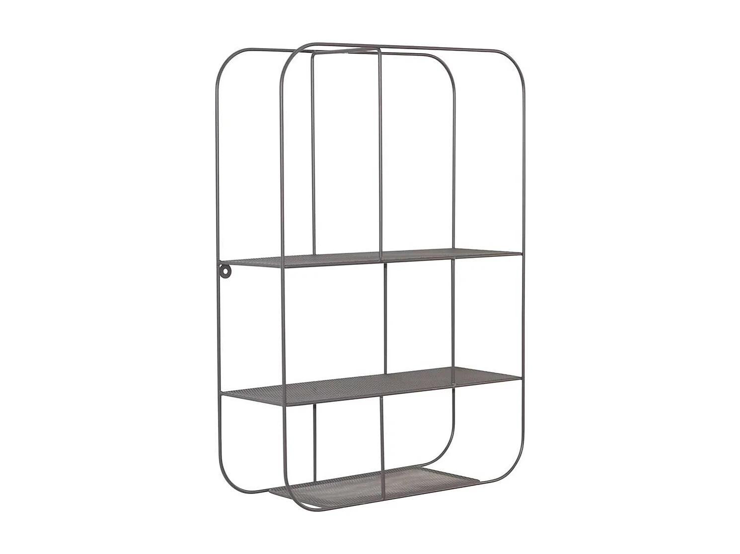 Wandregal Grau aus Metall modernem Design