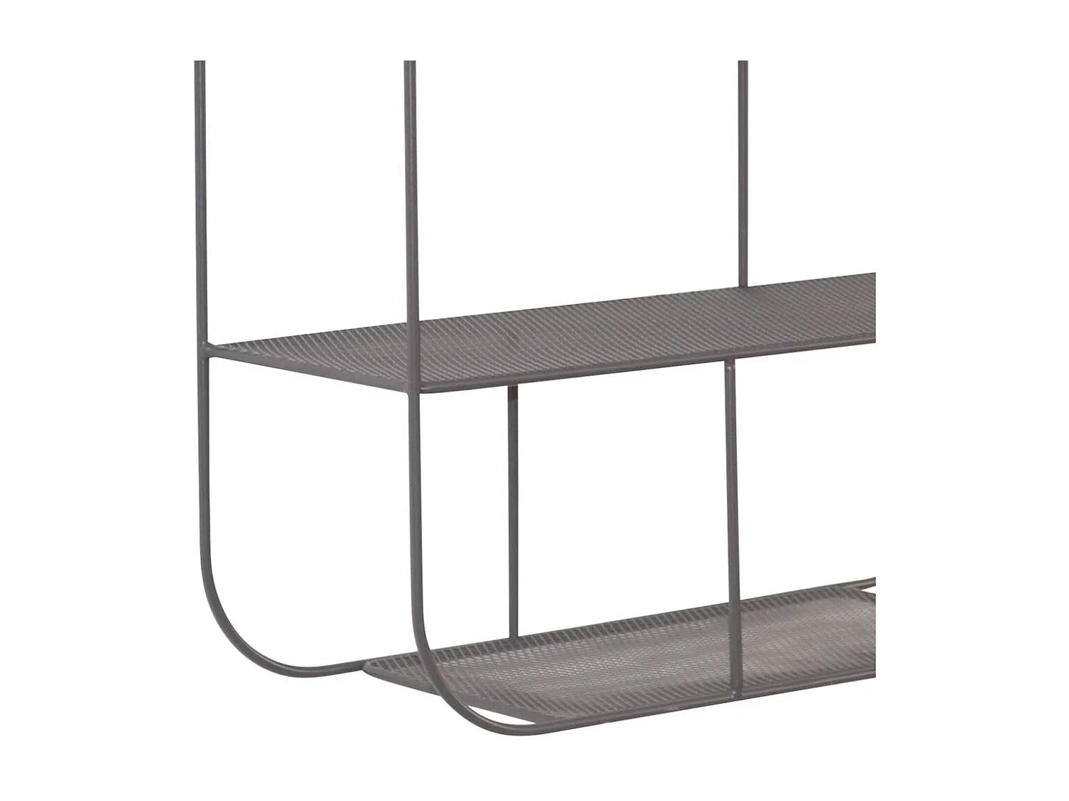 Wandregal Grau aus Metall modernem Design