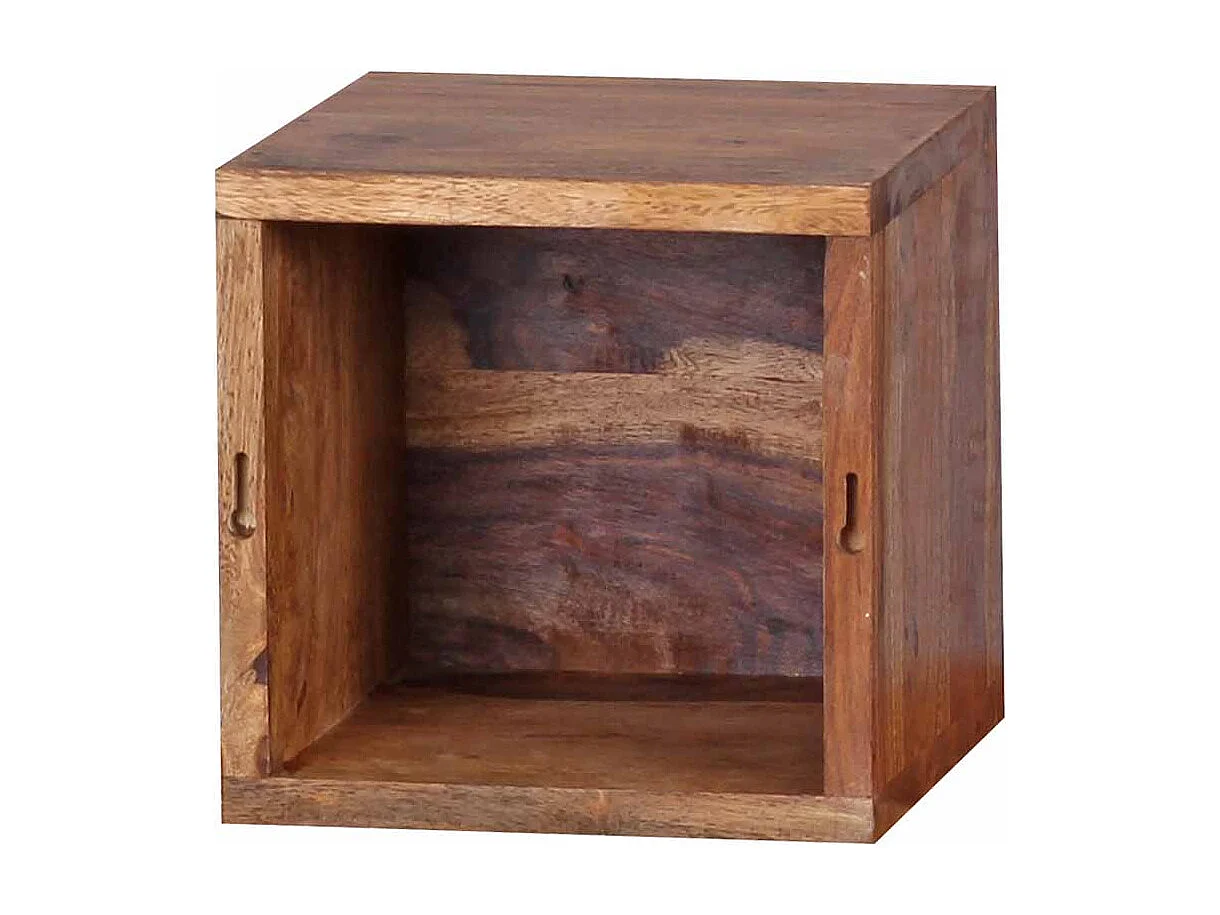 Regalwürfel aus Sheesham Massivholz 25 cm (vierteilig)