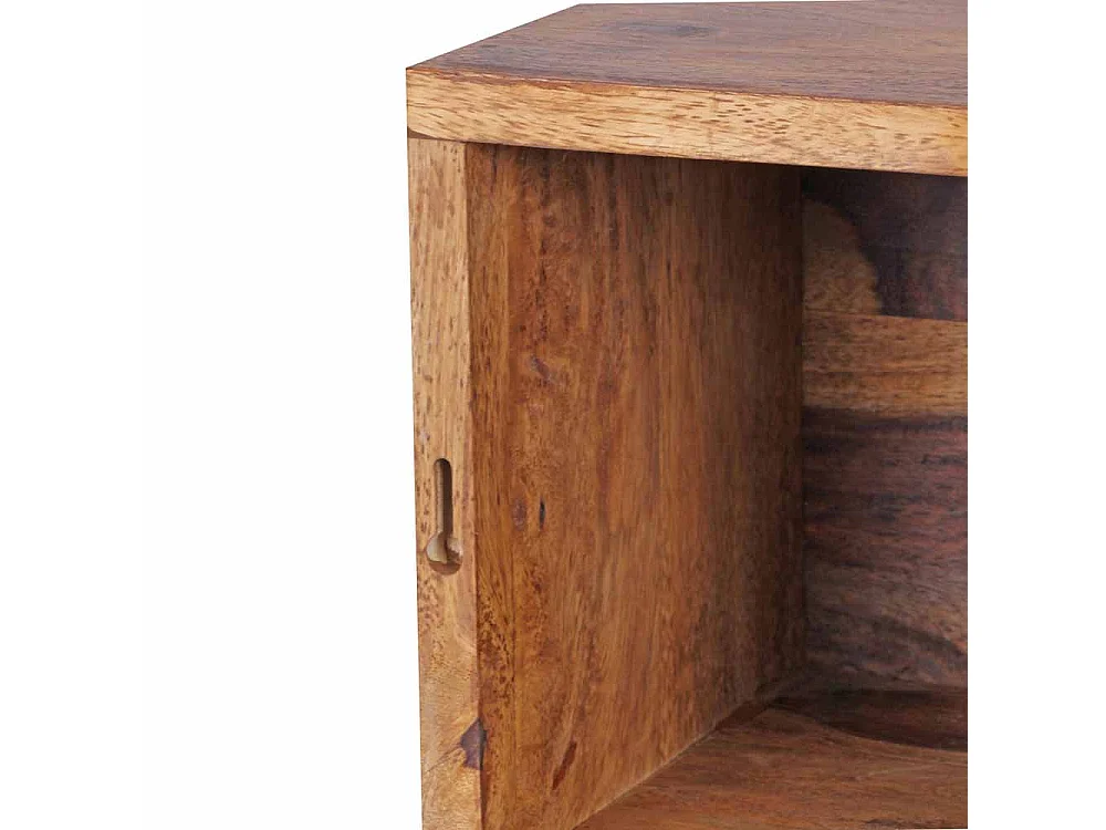 Regalwürfel aus Sheesham Massivholz 25 cm (vierteilig)