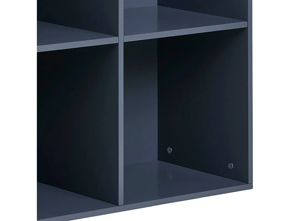 Wandregal Wohnzimmerregal aus MDF in Dunkelgrau