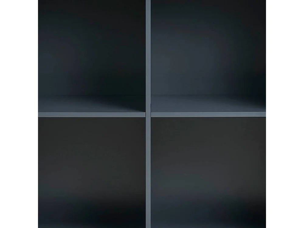 Wandregal Wohnzimmerregal aus MDF in Dunkelgrau