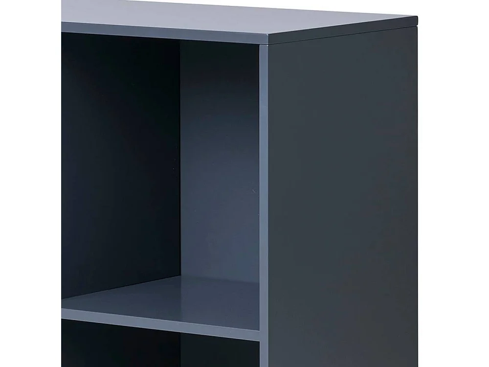 Wandregal Wohnzimmerregal aus MDF in Dunkelgrau