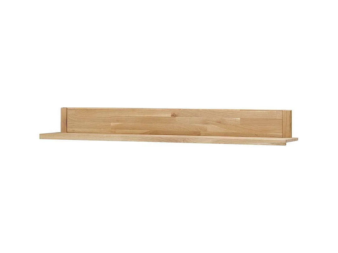 Wandregal aus Wildeiche Massivholz 160 cm breit