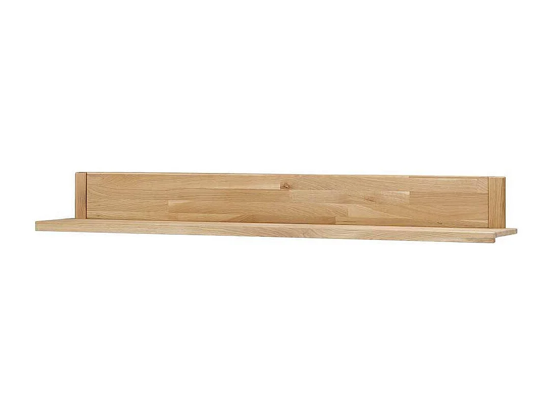 Wandregal aus Wildeiche Massivholz 160 cm breit