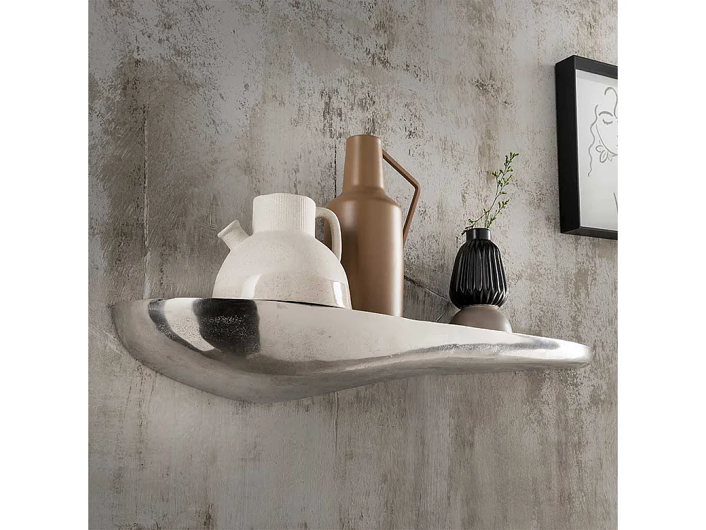 Board in Steinform aus Aluminium 75 cm breit