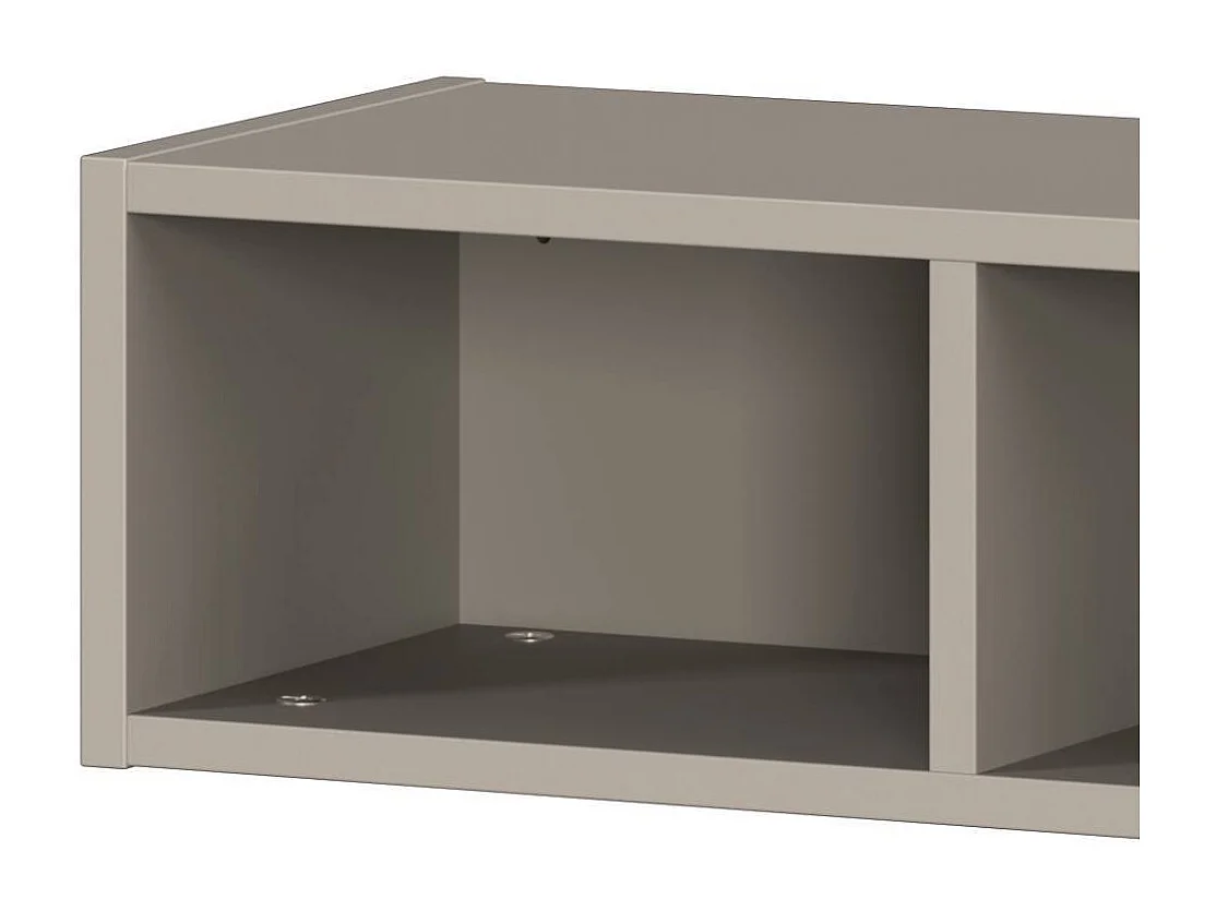 Wandregal Hängeregal mit drei offenen Fächern in Grau