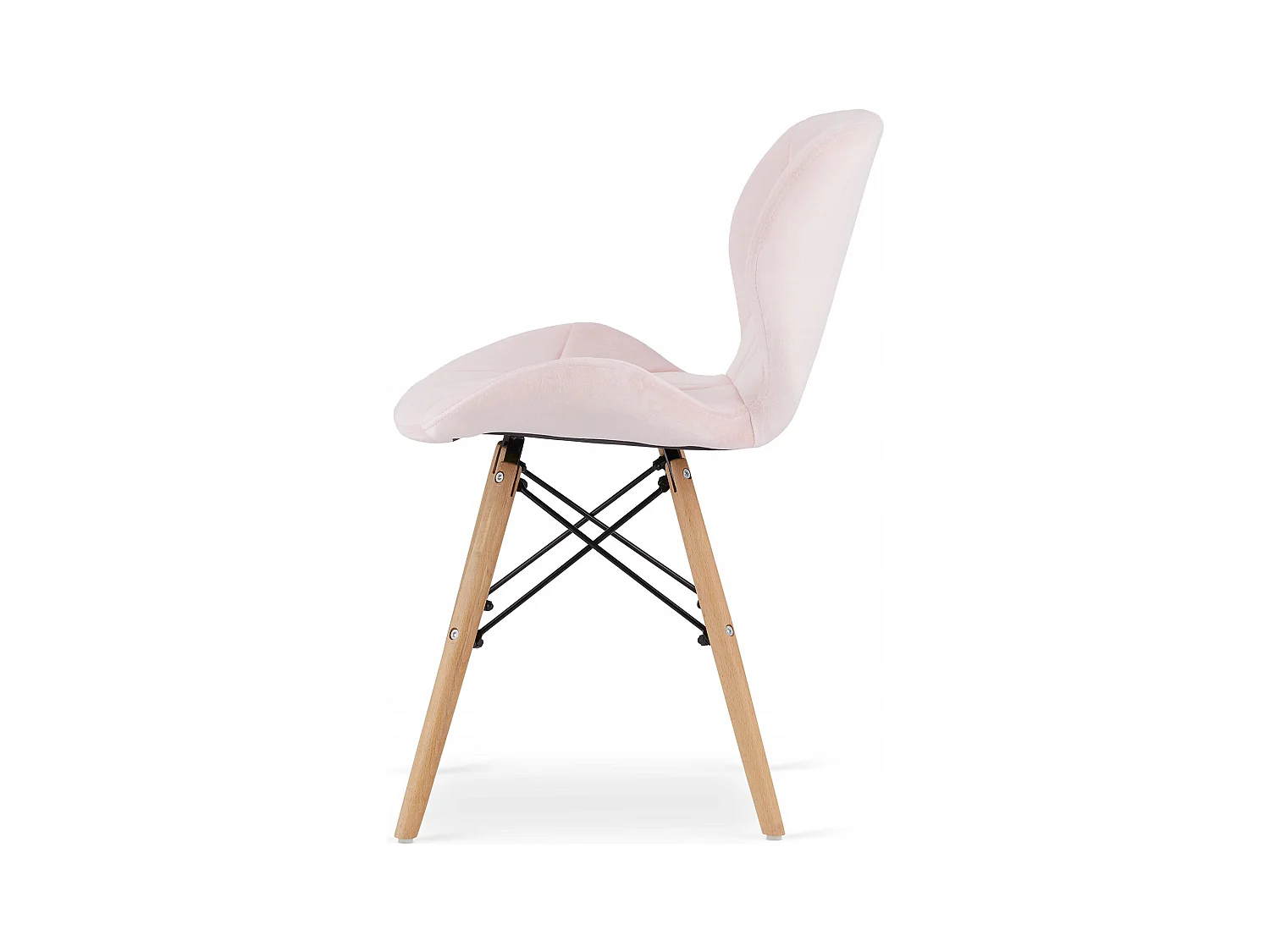 Valora Esszimmerset | KOVA 60 cm weißer runder Tisch + 2 WAKO rosa Stühle