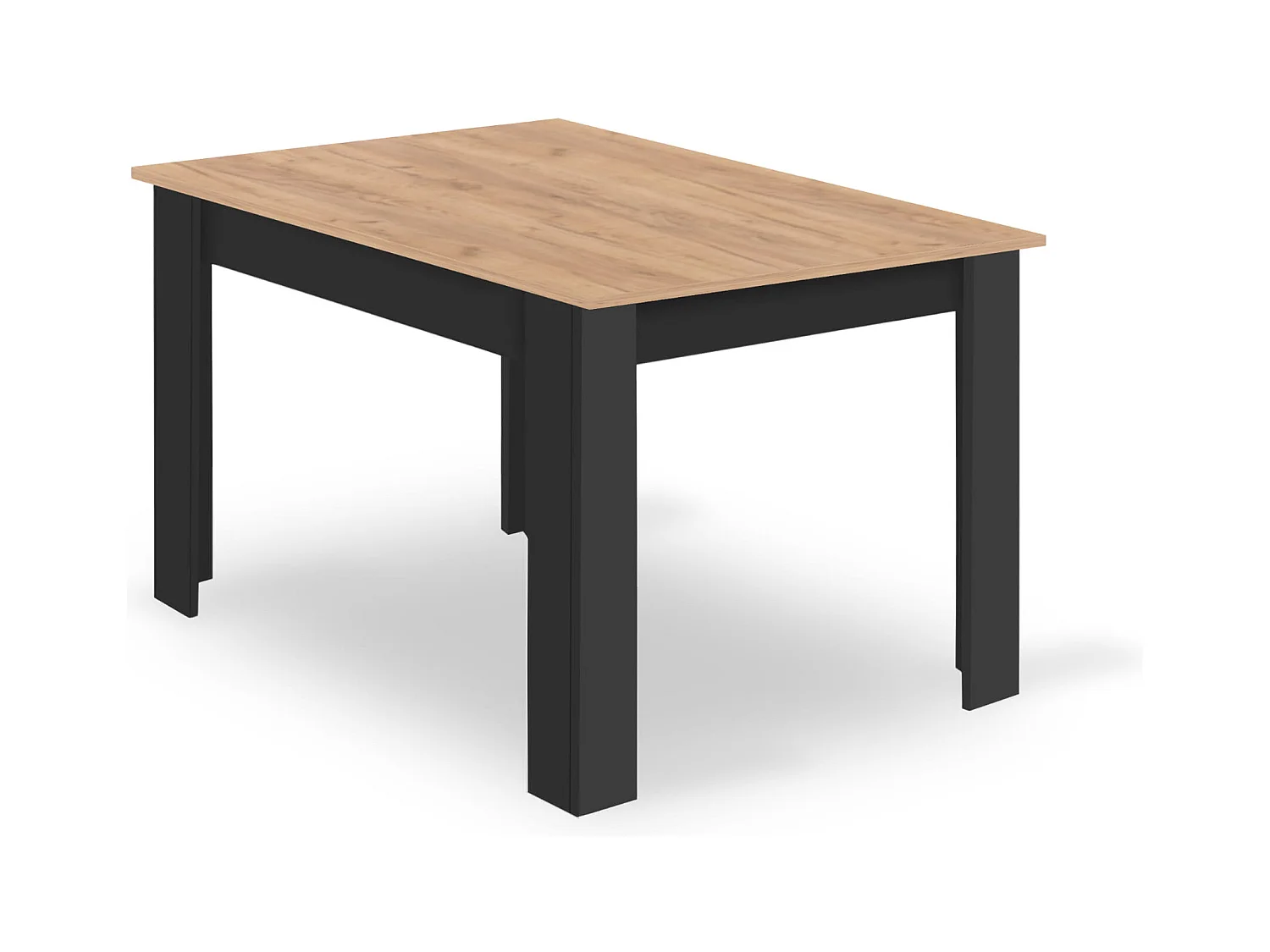 Valora Esszimmerset | Tisch 120x80 Craft Schwarz + 4 OSAKA Schwarze Stühle