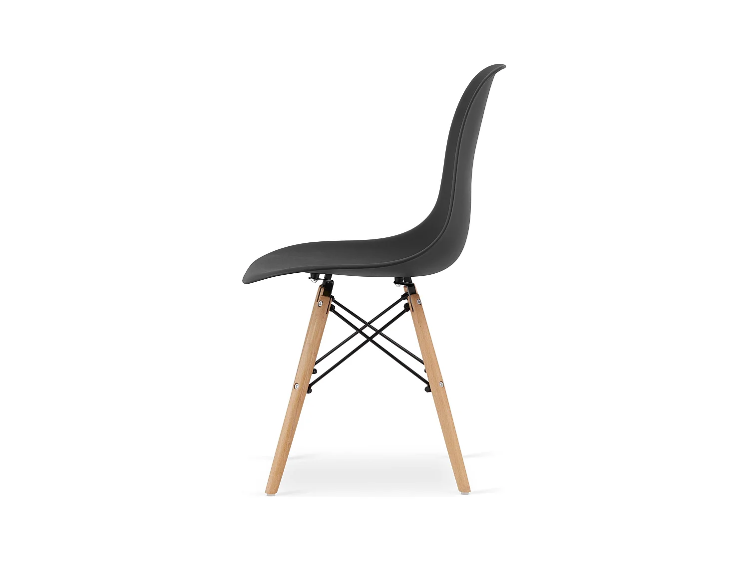 Valora Esszimmerset | Tisch 120x80 Craft Schwarz + 4 OSAKA Schwarze Stühle