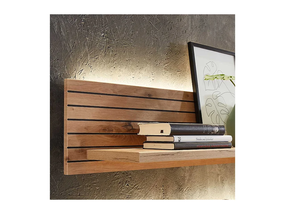 Wandboard Wohnzimmer modern 120 cm breit LED Beleuchtung