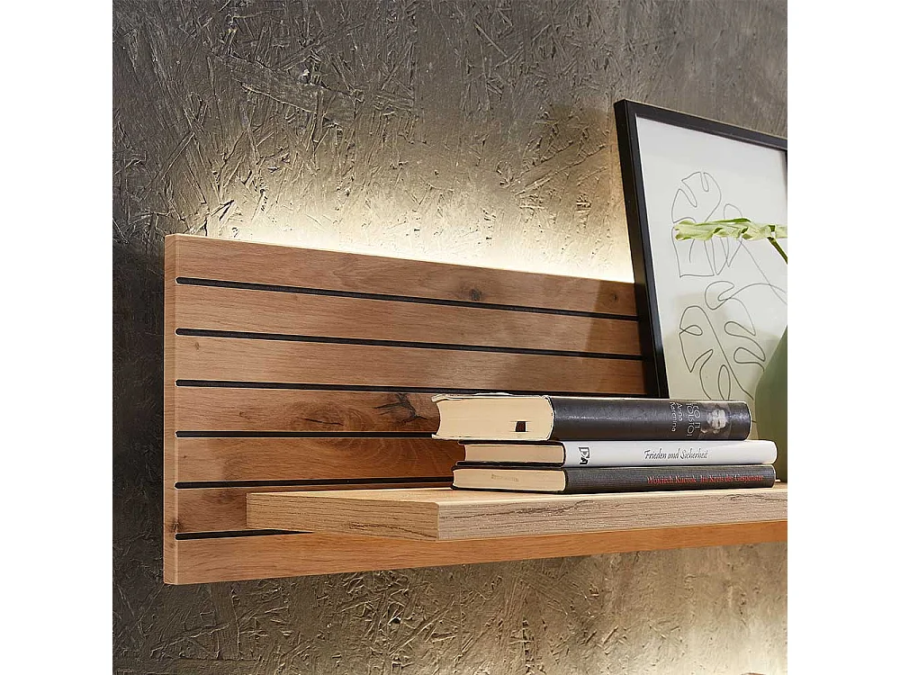 Wandboard Wohnzimmer modern 120 cm breit LED Beleuchtung