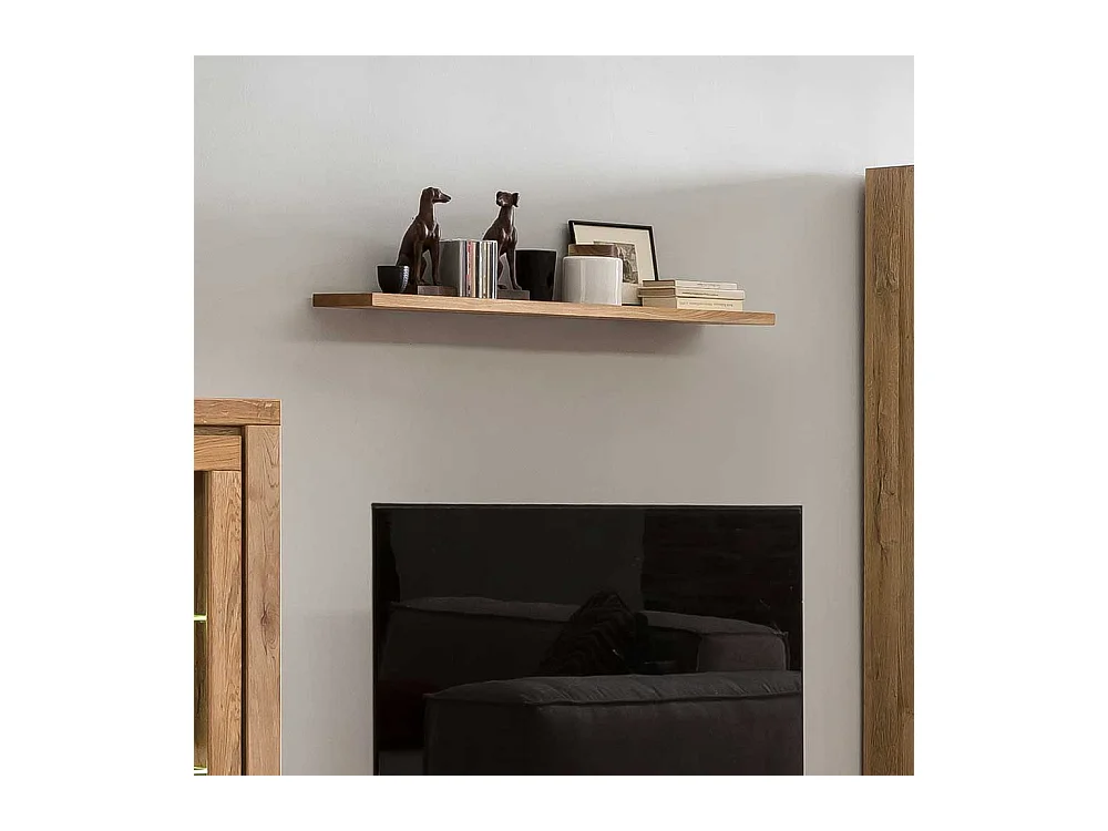 Wandboard aus Eiche Massivholz 20 cm tief