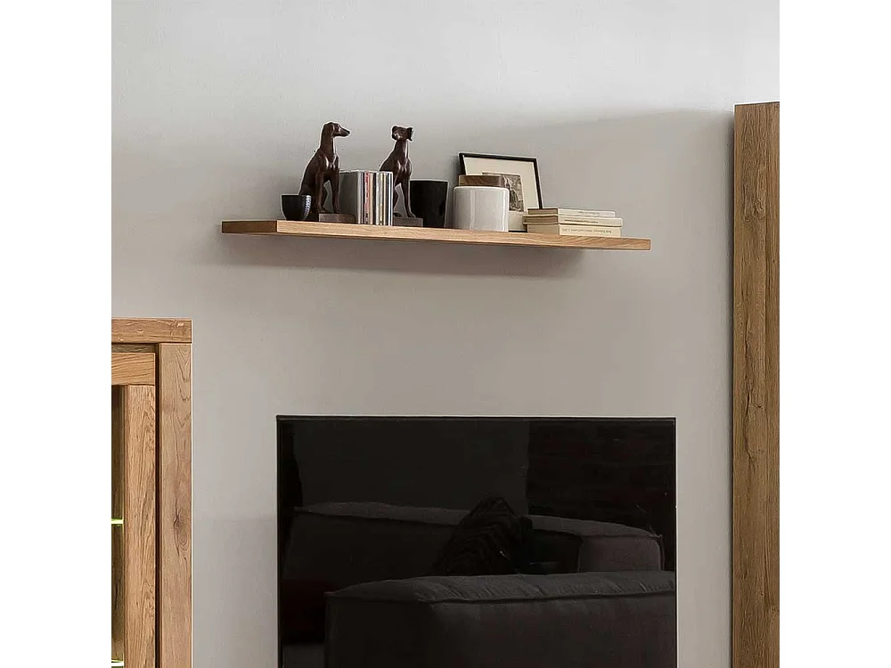 Wandboard aus Eiche Massivholz 20 cm tief