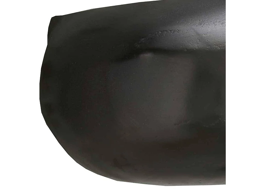 Aluminium Wandboard in Steinform mattschwarz lackiert