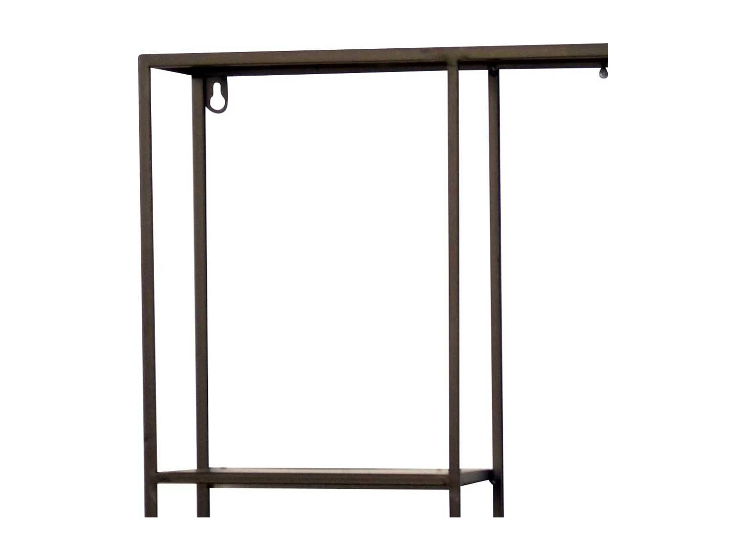 Metallregal schwarz in modernem Design 80 cm hoch