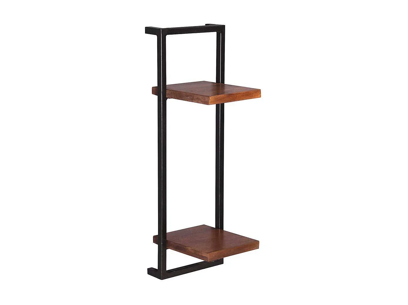 Industry Regale aus Mangobaum Massivholz Metall (dreiteilig)