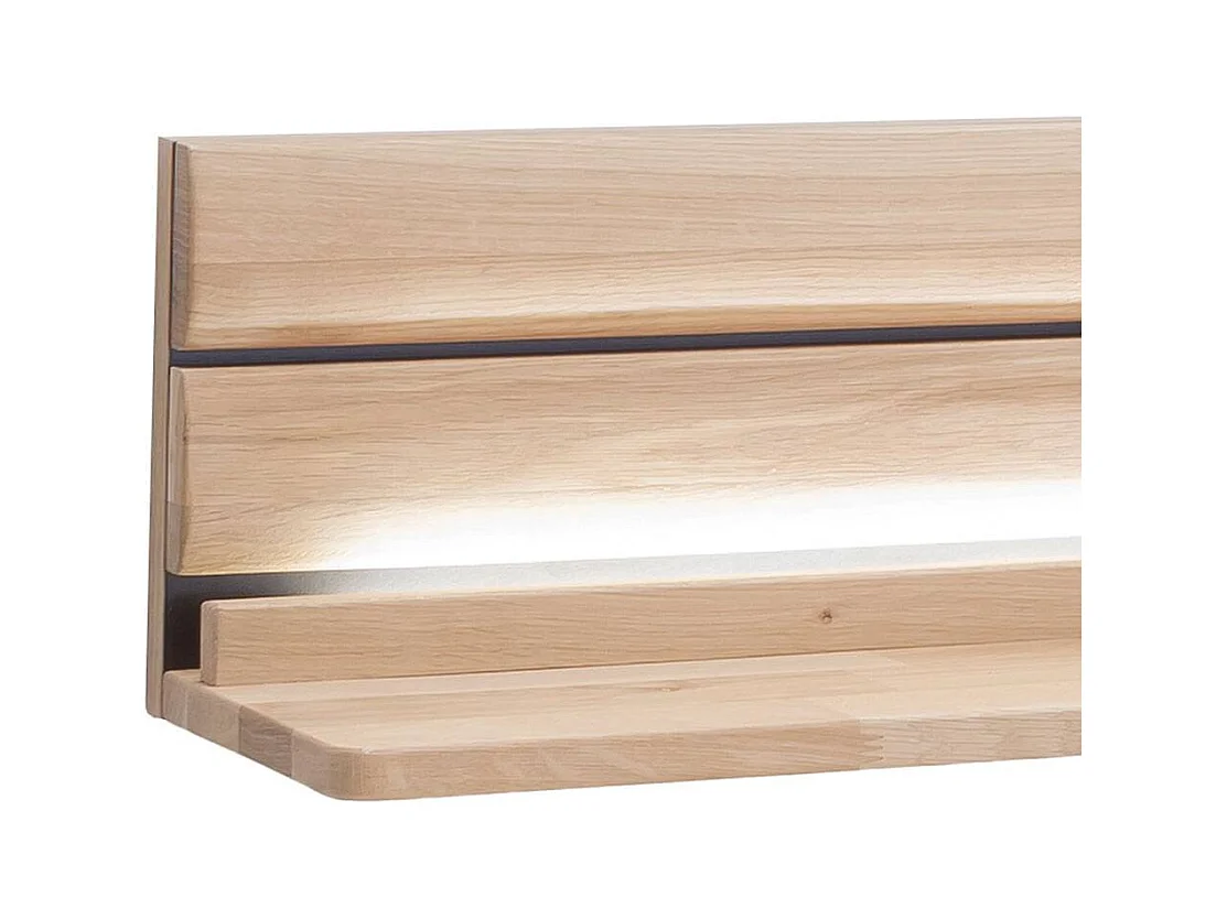 Wandregal Wandboard aus Massivholz in Asteiche hell