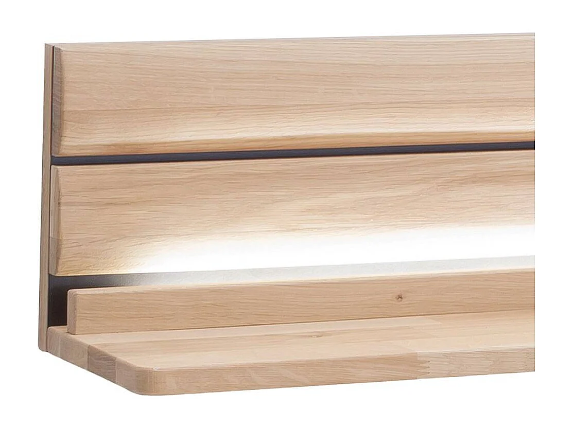 Wandregal Wandboard aus Massivholz in Asteiche hell