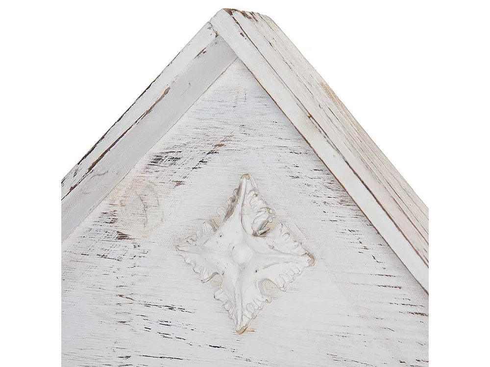 Shabby Holzregal mit Tafel in Antikweiß Tanne Massivholz