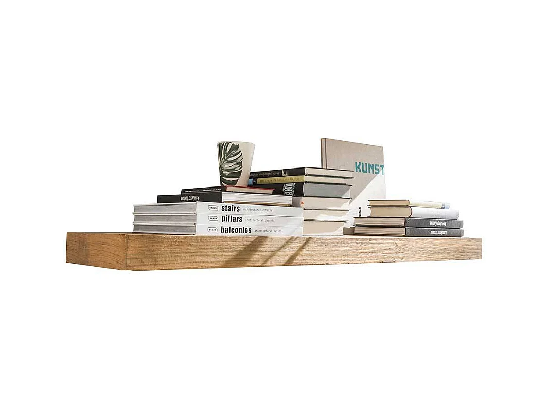 Holz Wandboard 25 cm tief Teak Massivholz