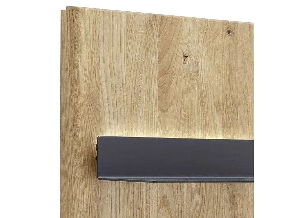 Wandregal Wandboard in Wildeichefarben und Anthrazit