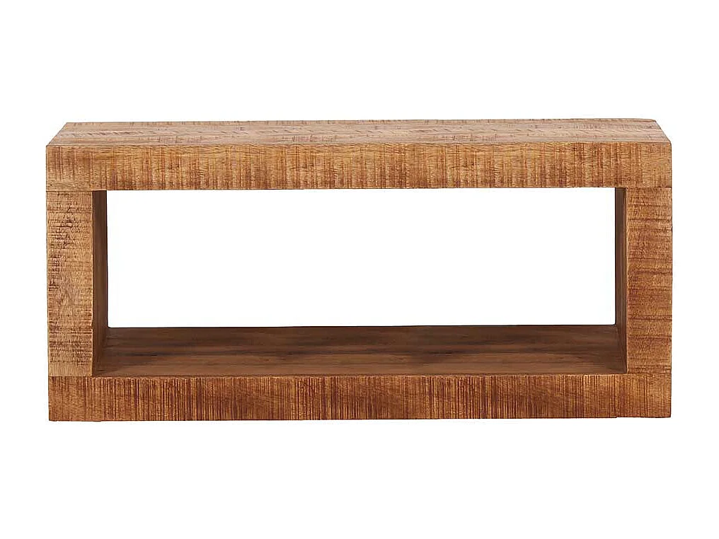 Echtholz Regal aus Mangobaum Massivholz naturbelassen