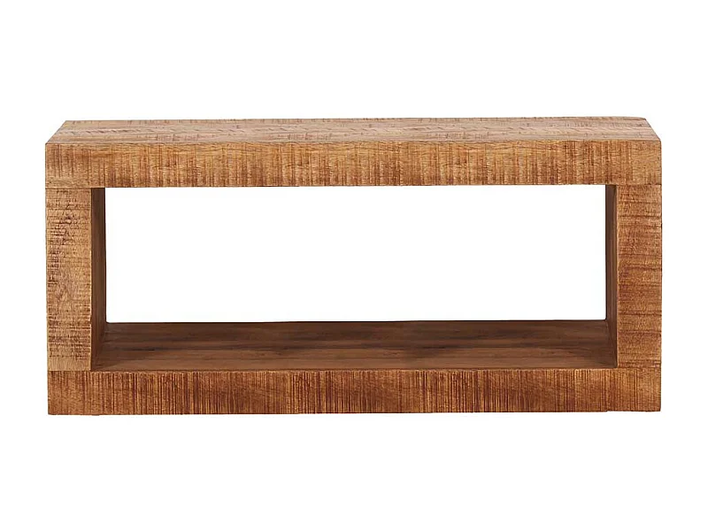 Echtholz Regal aus Mangobaum Massivholz naturbelassen