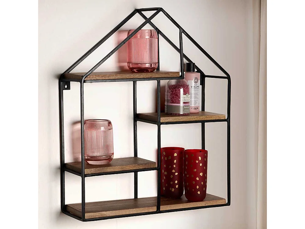 Wandregal Wandboard Hausform im Landhausstil