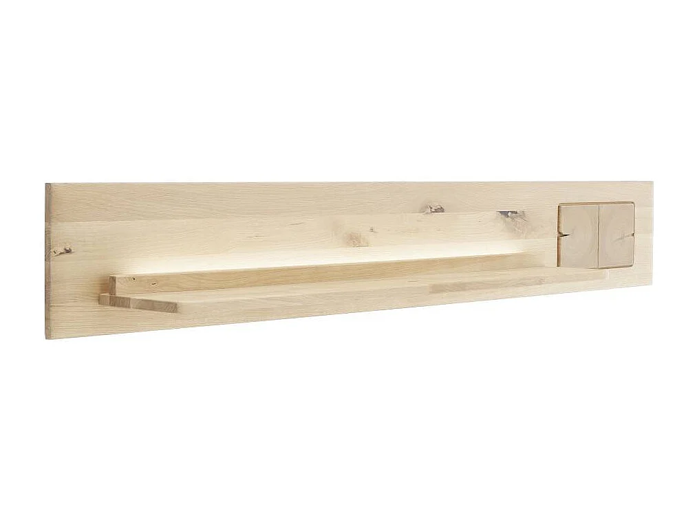 Wandboard Holzregal geölt mit Rückwand