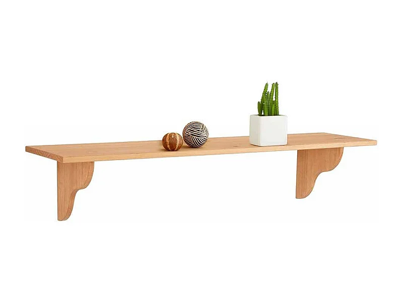 Wandregal aus Kiefer Massivholz gebizt und geölt Landhausstil