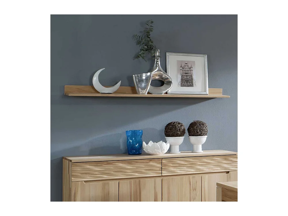 Hängeregal aus Kernbuche Massivholz 160 cm breit