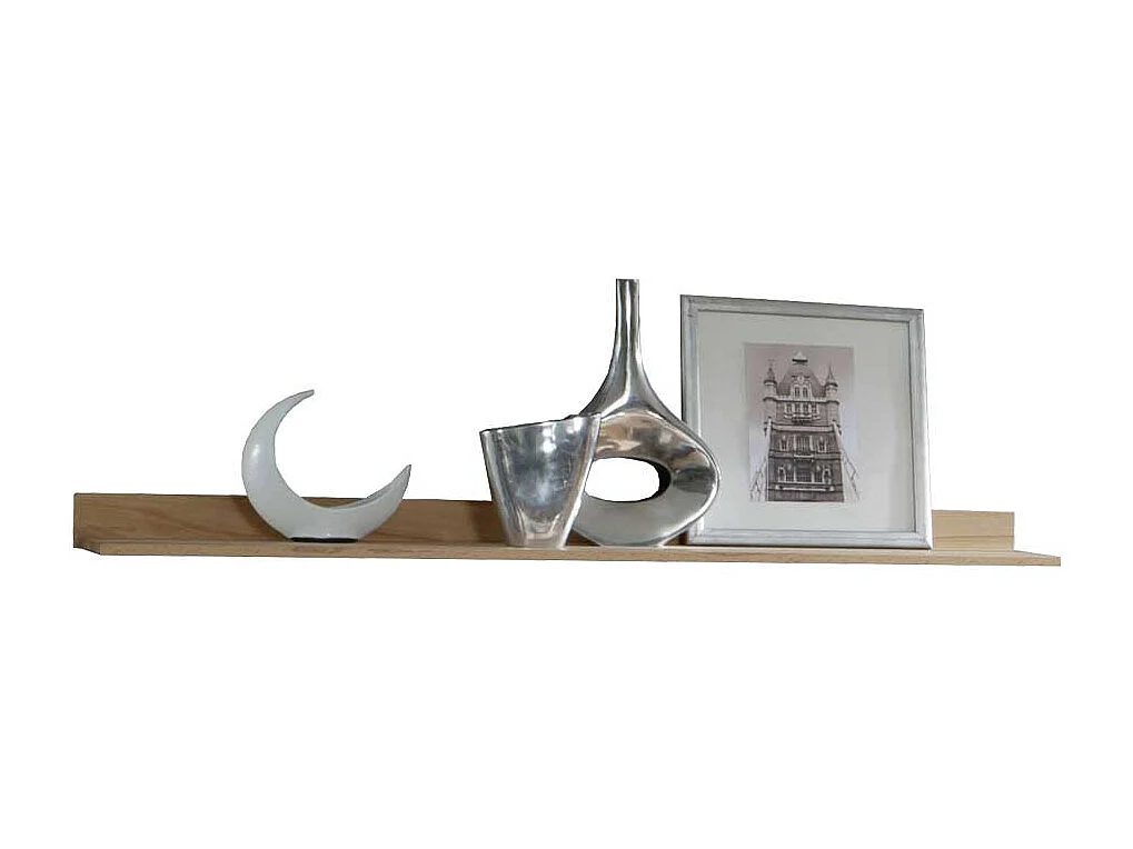 Hängeregal aus Kernbuche Massivholz 160 cm breit