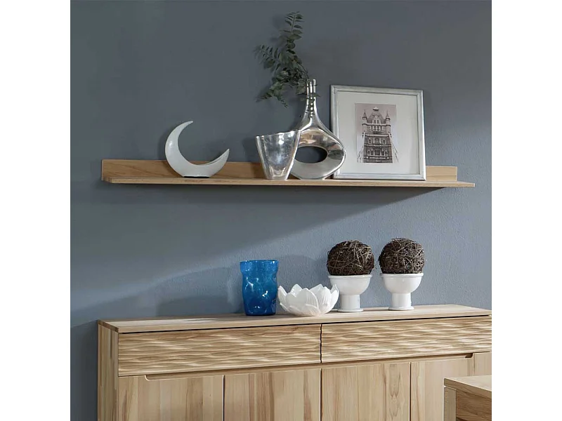 Hängeregal aus Kernbuche Massivholz 160 cm breit