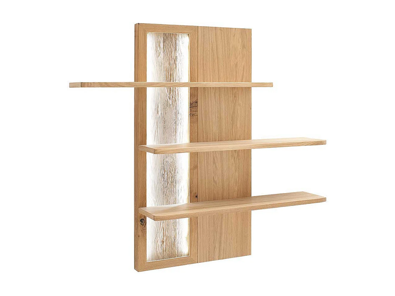 Wohnzimmer Hängeregal mit Eiche Bianco furniert modern