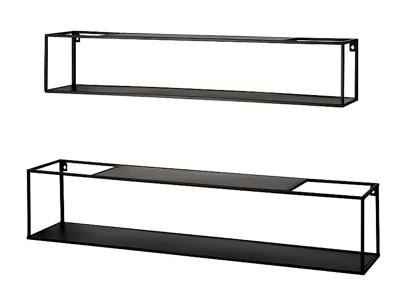 Regale aus Metall im Industry und Loft Stil Wandmontage (zweiteilig)