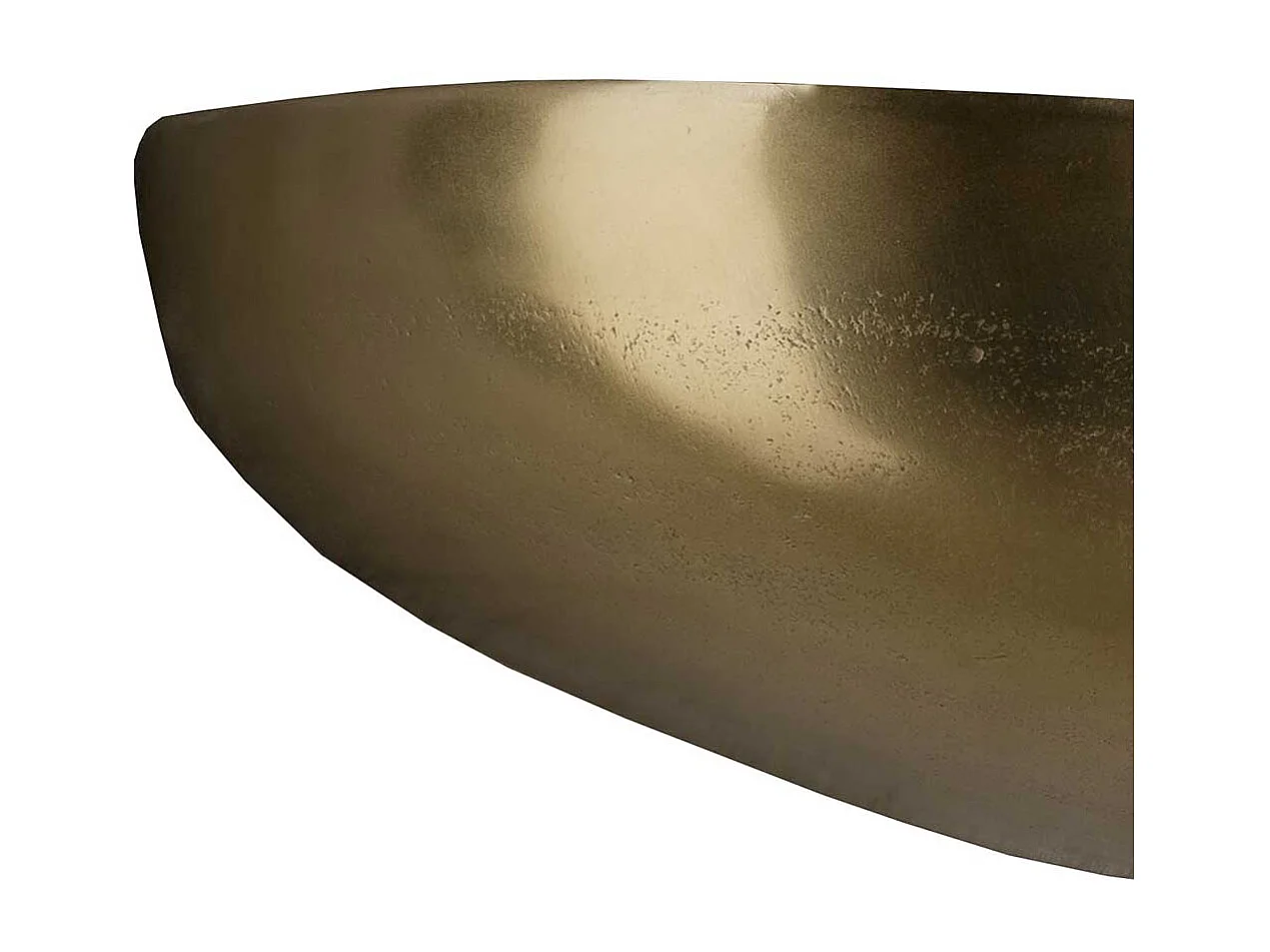 Wandregal Steinform in Goldbronze Aluminium