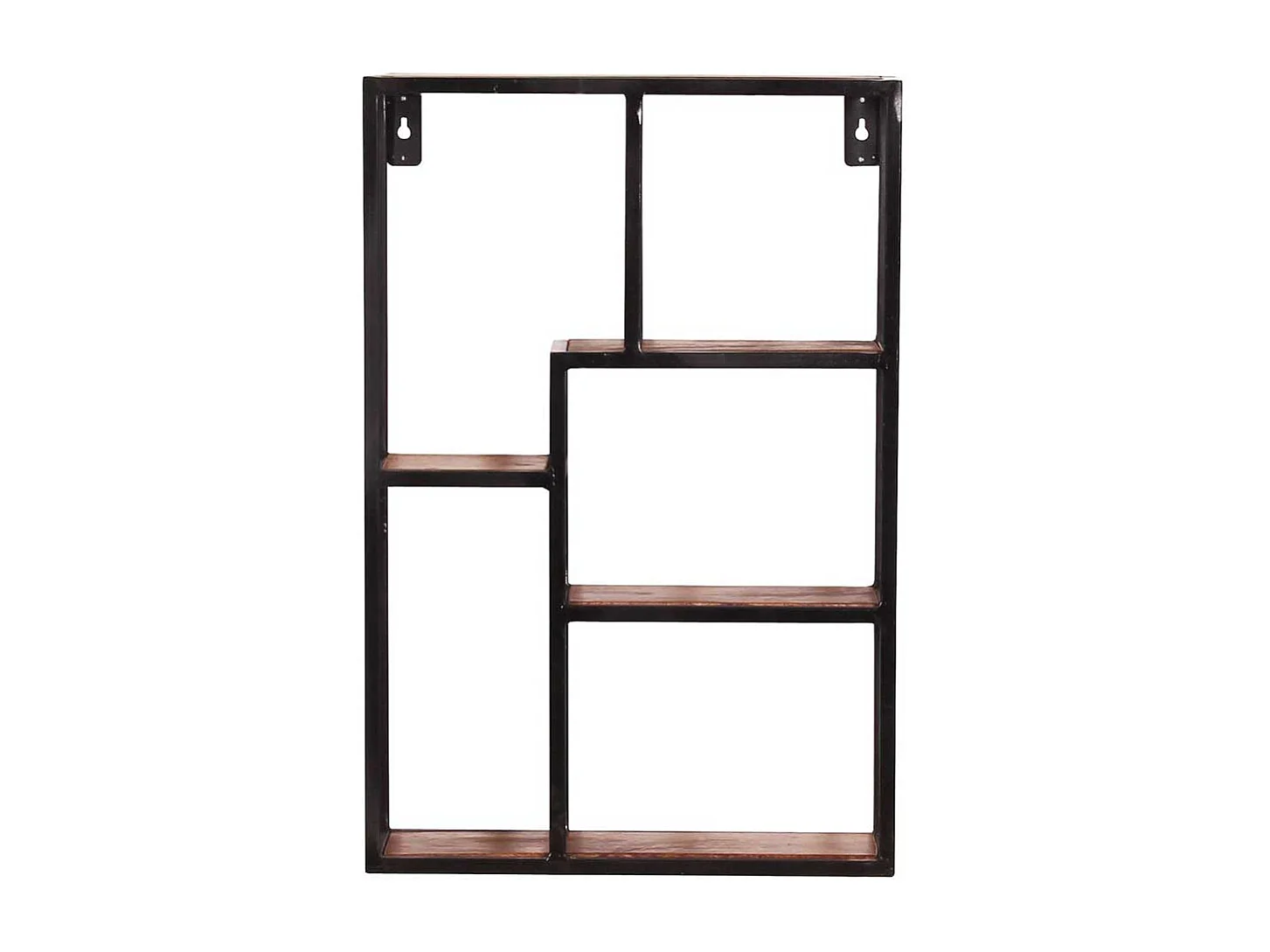 Wandregal aus schwarzem Metall Loft Stil